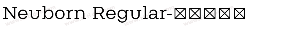 Neuborn Regular字体转换